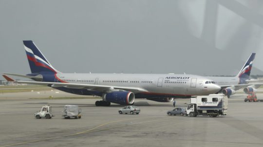 Na snímke lietadlo ruskej leteckej spoločnosti Aeroflot.