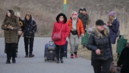Utečenci z Ukrajiny.
