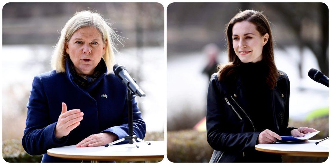 Švédska premiérka Magdalena Anderssonová a fínska predsedníčka vlády Sanna Marinová.