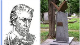 slovenský básnik Janko Kráľ a jeho symbolický hrob na Národnom cintoríne v Martine.