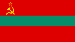 Na snímke vlajka Podnesterska.