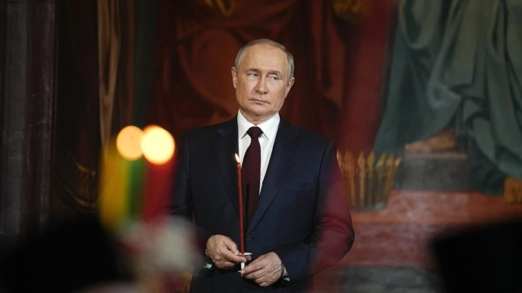 Putin oslávil pravoslávnu Veľkú noc