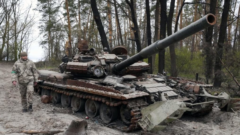 Ukrajina plánuje výstavu zničených ruských tankov v mestách Európy
