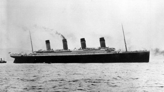 Na snímke parník Titanic.