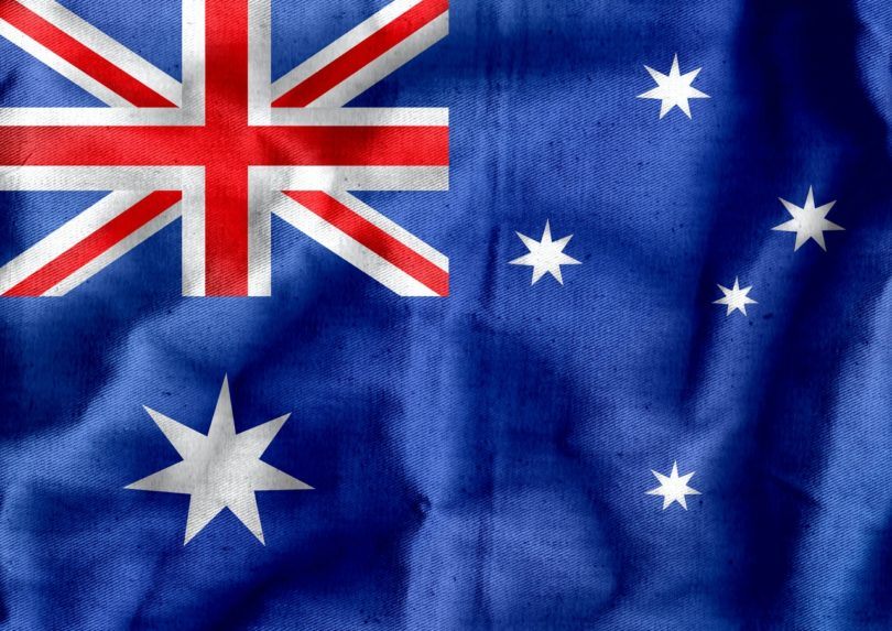 Vlajka Austrálie.