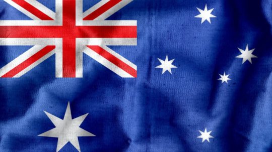Vlajka Austrálie.