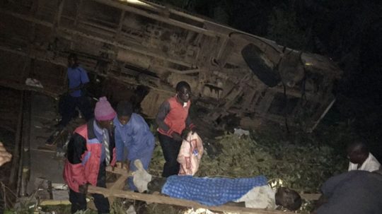Autobusová nehoda v Zimbabwe.