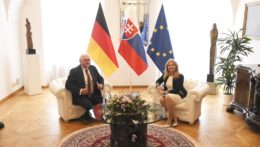 nemecký prezident Frank-Walter Steinmeier a slovenská prezidentka Zuzana Čaputová.