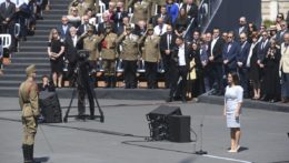 Nová maďarská prezidentka Katalin Nováková počas slávnostnej inaugurácie.