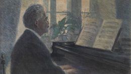 Leopold Czihaczek za klavírom (1907)
