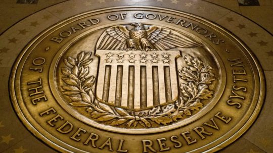 Pečať Rady guvernérov Americkej centrálnej banky (Fed).