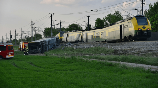 Nehoda vlaku v Rakúsku.