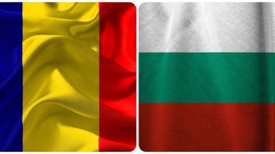 rumunská a bulharská vlajka