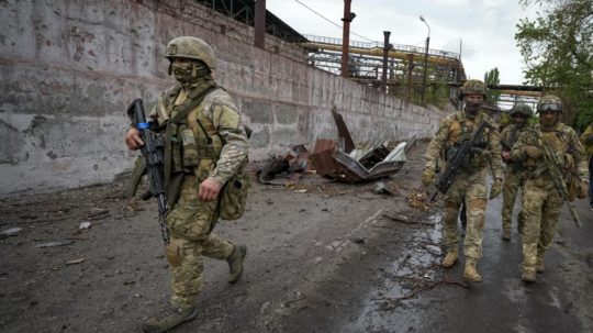 Ruskí vojaci na Ukrajine.