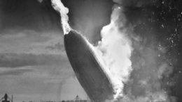 explózia nemeckej vzducholode Hindenburg.