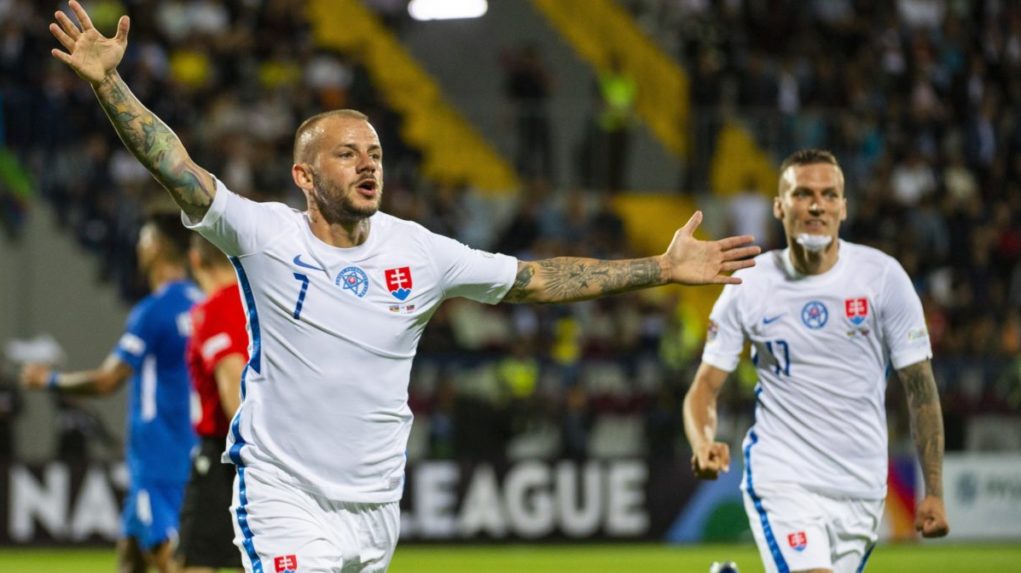 Slovenskí futbalisti zdolali v zápase Ligy národov Azerbajdžan 1:0