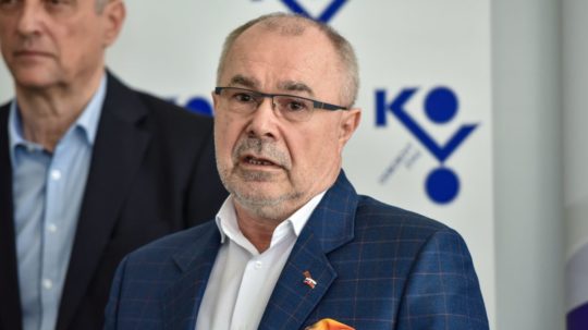 Prezident Konfederácie odborových zväzov (KOZ) Marián Magdoško.