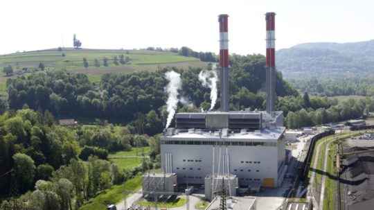 Uhoľná elektráreň v rakúskom Mellachu.