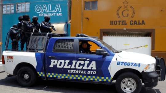 auto mexickej polície.