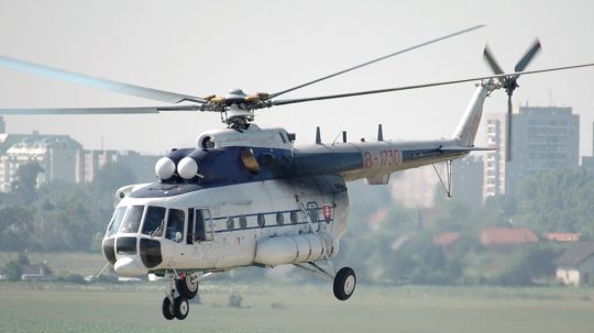 vrtuľník ruskej výroby Mi-17 slovenských ozbrojených síl.