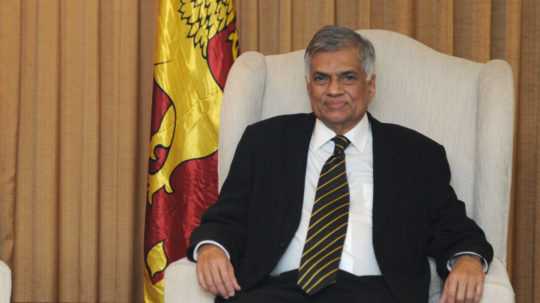 Na snímke nový prezident Srí Lanky Ranil Vikramasinghe.
