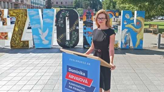 Kandidátka na primátorku Zvolena Dominika Árvaiová.