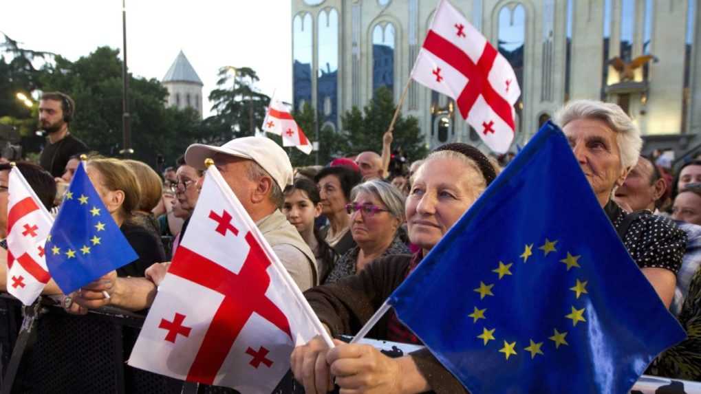Protestujúci v Gruzínsku znovu žiadali členstvo v EÚ