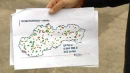 Na snímke je mapa Slovenska, na ktorej je znázornené, kde pribudnú ihriská
