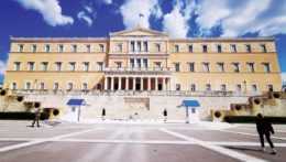 Grécky parlament v Aténach.