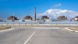Záporožská jadrová elektráreň v meste Energodar.