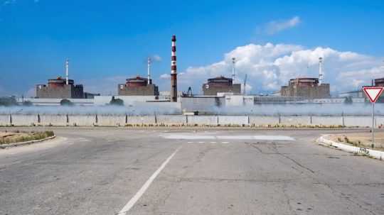 Záporožská jadrová elektráreň v meste Energodar.