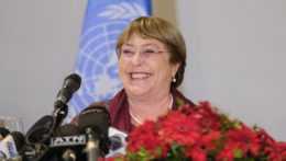 Vysoká komisárka OSN pre ľudské práva Michelle Bacheletová.