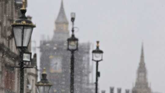 Ilustračná snímka- zima v Londýne.