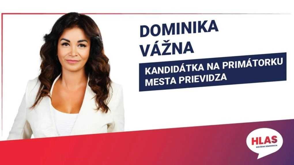Kandidátka na primátorku Prievidze Dominika Vážna.