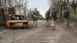 Ilustračná snímka-boje v Doneckej oblasti.