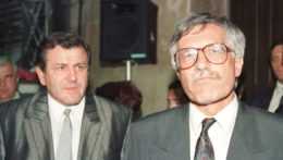 Vladimír Mečiar (vľavo) a Václav Klaus (vpravo).