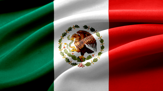 Na snímke mexická vlajka.