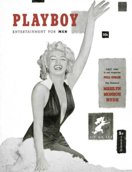 Prvé číslo časopisu Playboy s Marilyn Monroeovou na titulnej strane.