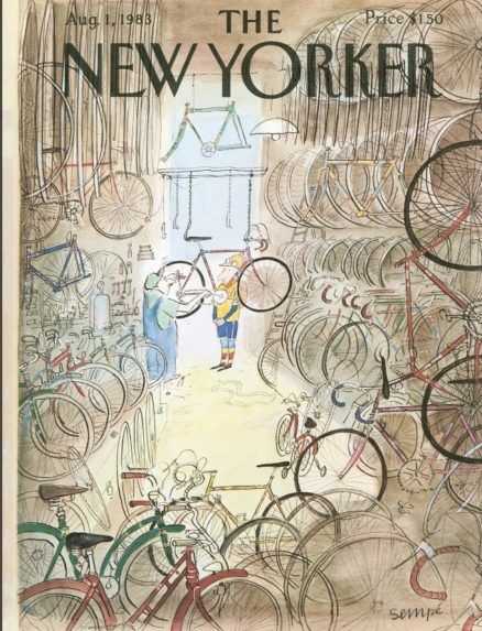 Sempé ilustroval mnohé titulné strany týždenníka The New Yorker, vrátane tejto z roku 1983.