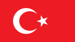 Na snímke turecká vlajka.