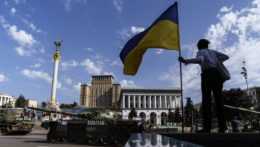 Námestie nezávislosti v Kyjeve.