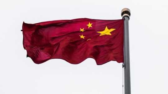 Na ilustračnej snímke vlajka Číny.