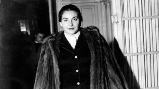 Na snímke operná umelkyňa Maria Callasová.