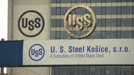 Na fotografii spoločnosť U. S. Steel Košice.