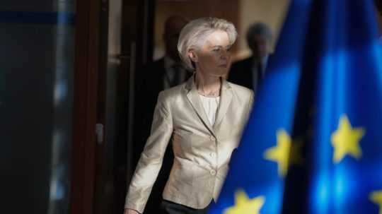 Na snímke predsedníčka Európskej komisie Ursula von der Leyenová.