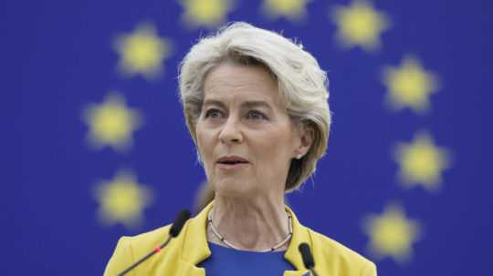 Na snímke predsedníčka Európskej komisie (EK) Ursula von der Leyenová.