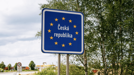 značka označuje štátnu hranicu Českej republiky