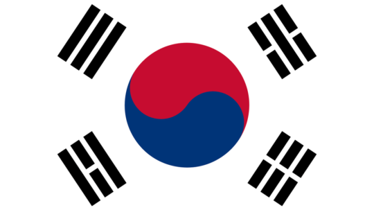 Na snímke juhokórejská vlajka.
