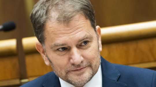 Minister financií Igor Matovič (OĽANO) v pléne parlamentu.
