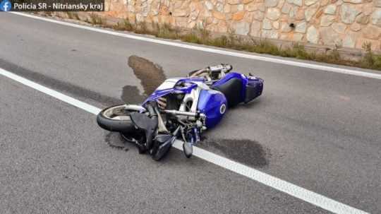Na snímke motocykel z dopravnej nehody.